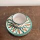 Cup Saucer Ceramic Vallauris Robert Picault Vintage 50's Geometric
