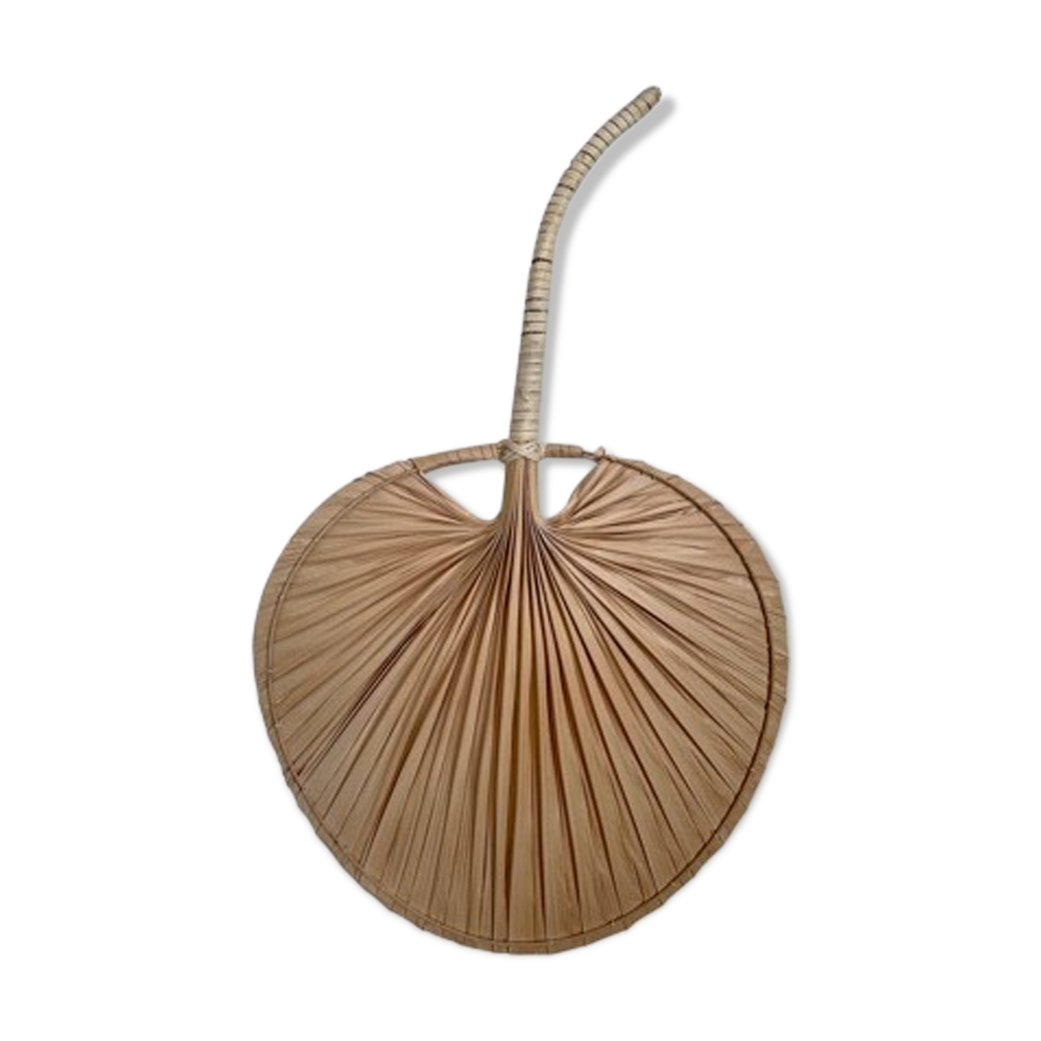 Braided palm leaf fan shape