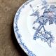 Clairefontaine plate dish - Léon Graves in ironstone, "Chardonnerets" service from the late 19th century.