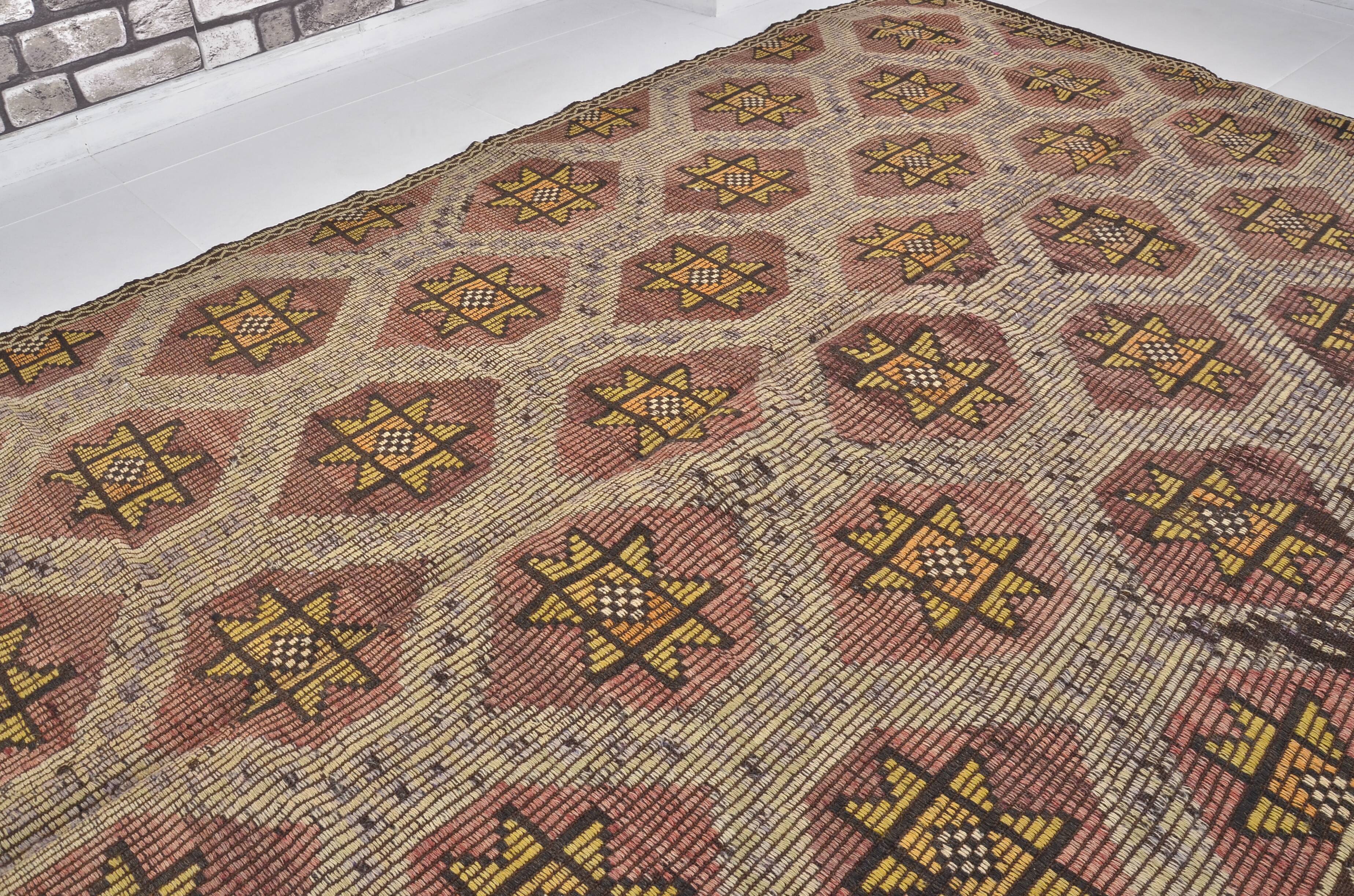 Geometric Anatolian Floor Kilim Rug sku 1656