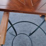 Set of 1 Table and 4 Chairs wrought iron 80s