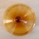 Bonbonnière, drageoir, amber coloured glass vintage