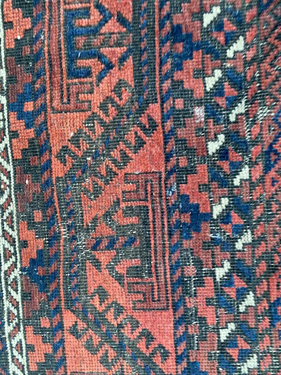 Old carpet Afghan Belutch 122x220 cm