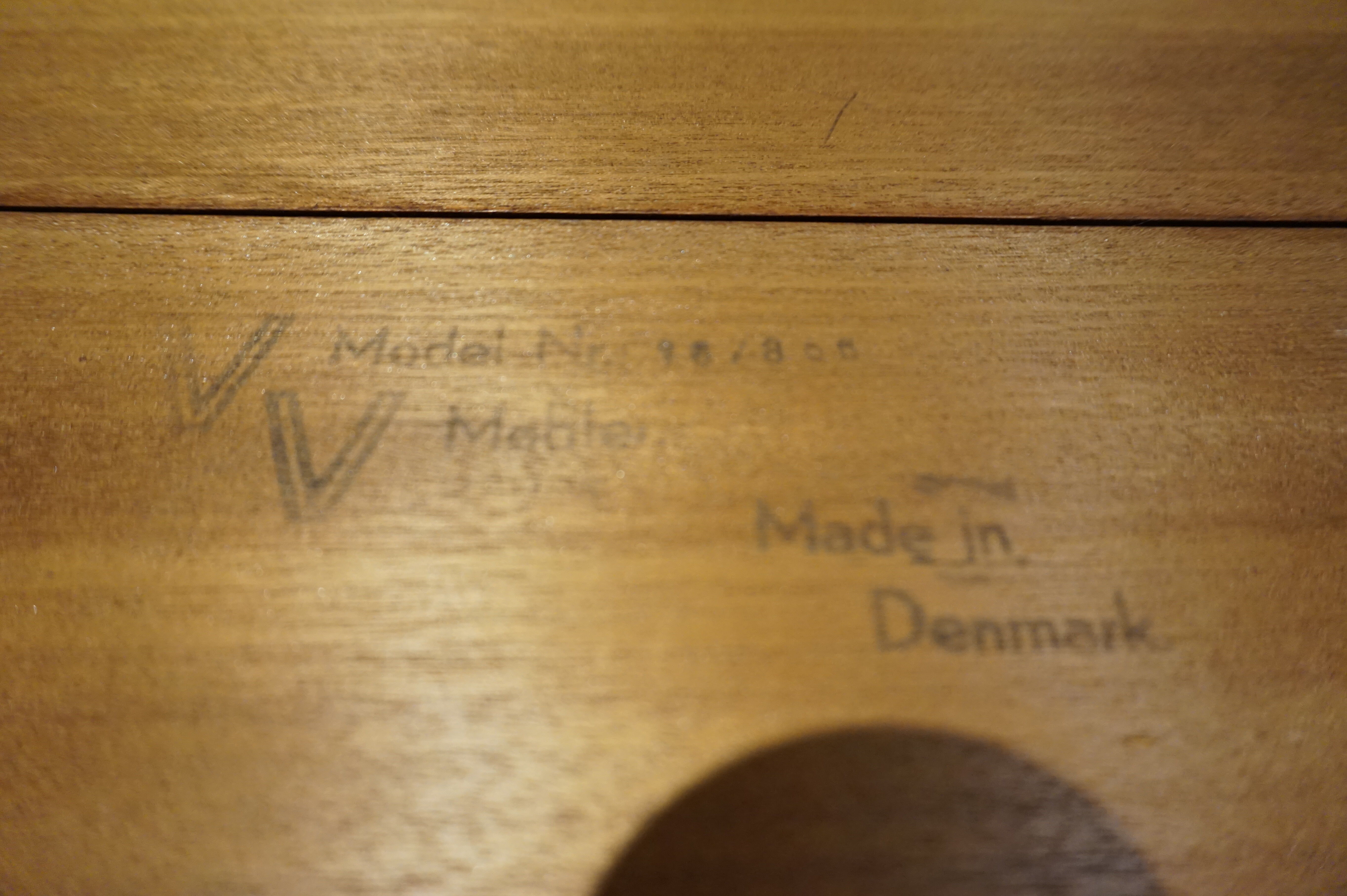 Table de repas danoise en palissandre de rio vv mobler