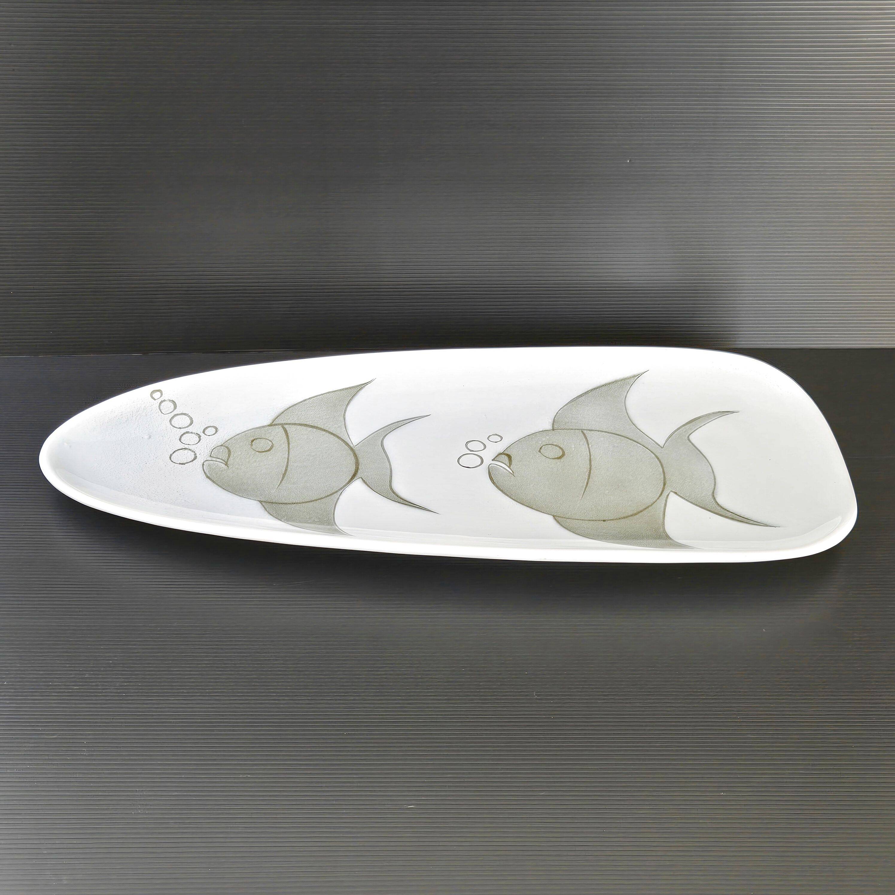 Vintage Niderviller 1960s fish dish