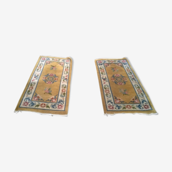 Paire de tapis vintage 69x145cm