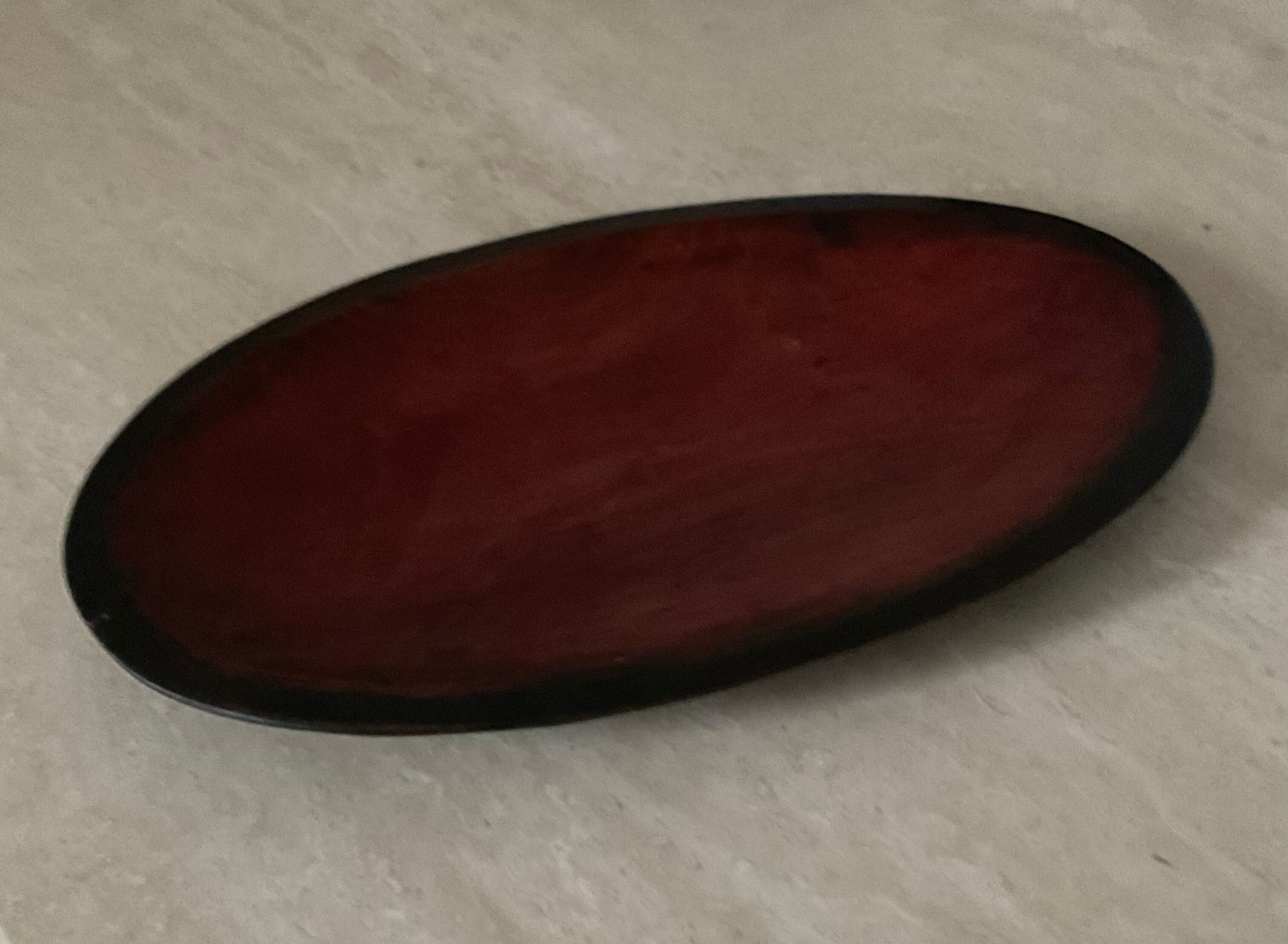 Vintage wooden fruit platter