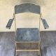 Former Lafuma gold metal folding chair
