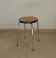 Tabouret rond vintage en formica années 70