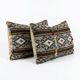 Set of 2 vintage kilim cushion covers 41x61 cm