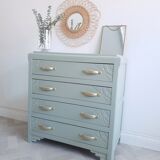Green art deco dresser