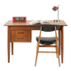 Scandinavian desk with mobile drawer unit and armchair, Denmark, 1960s