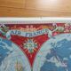 Poster, planisphere airline " air france " printing perceval