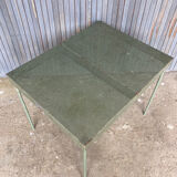 Perforated metal table or console