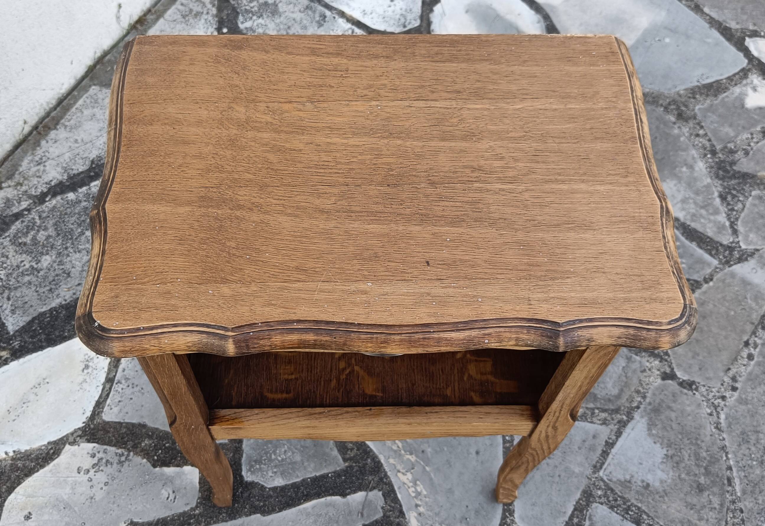 Vintage wooden bedside table
