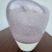 Heart-shaped bubble glass vase from the 1960s.