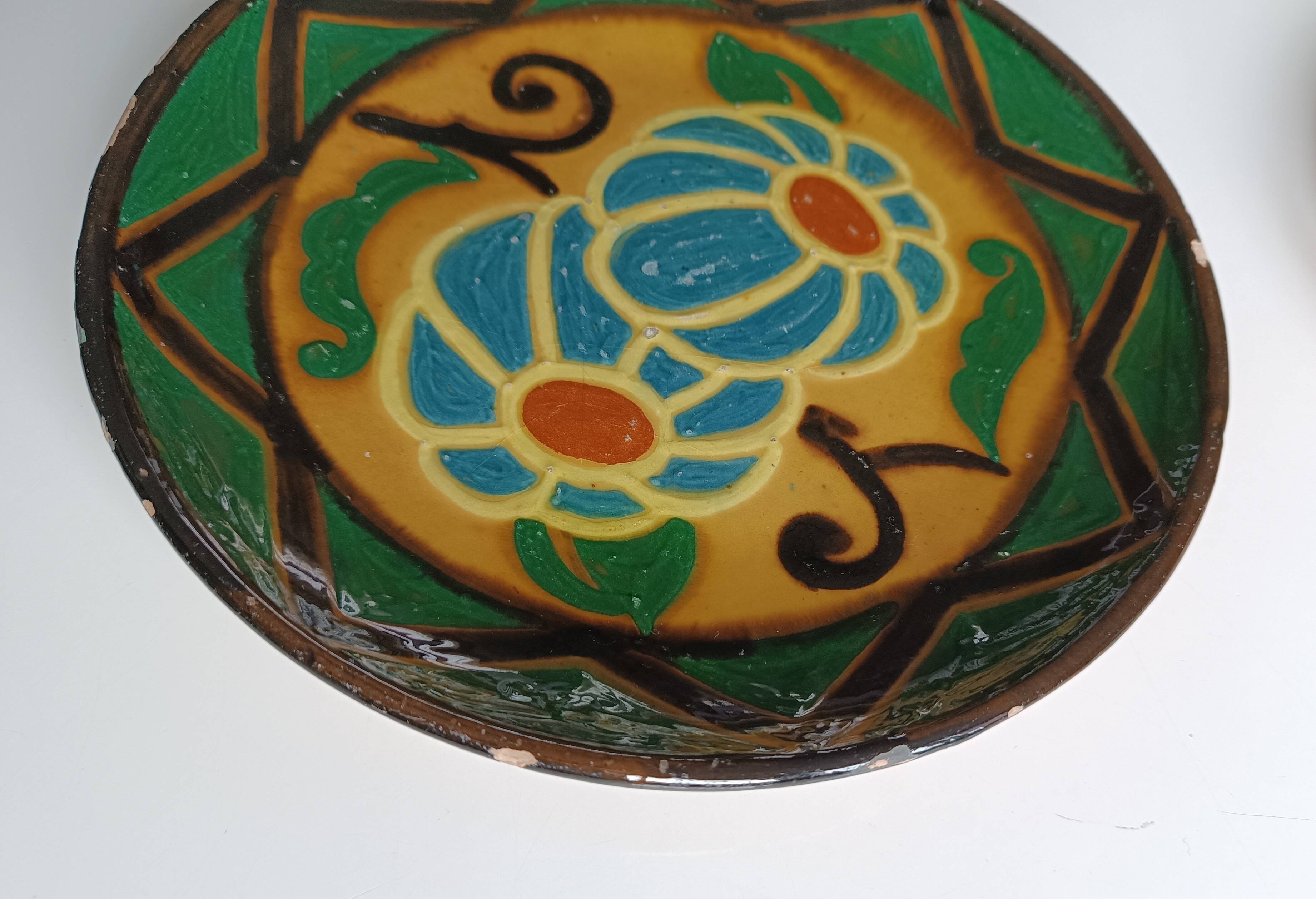 Set of 2 Ferney-Voltaire ceramic plates