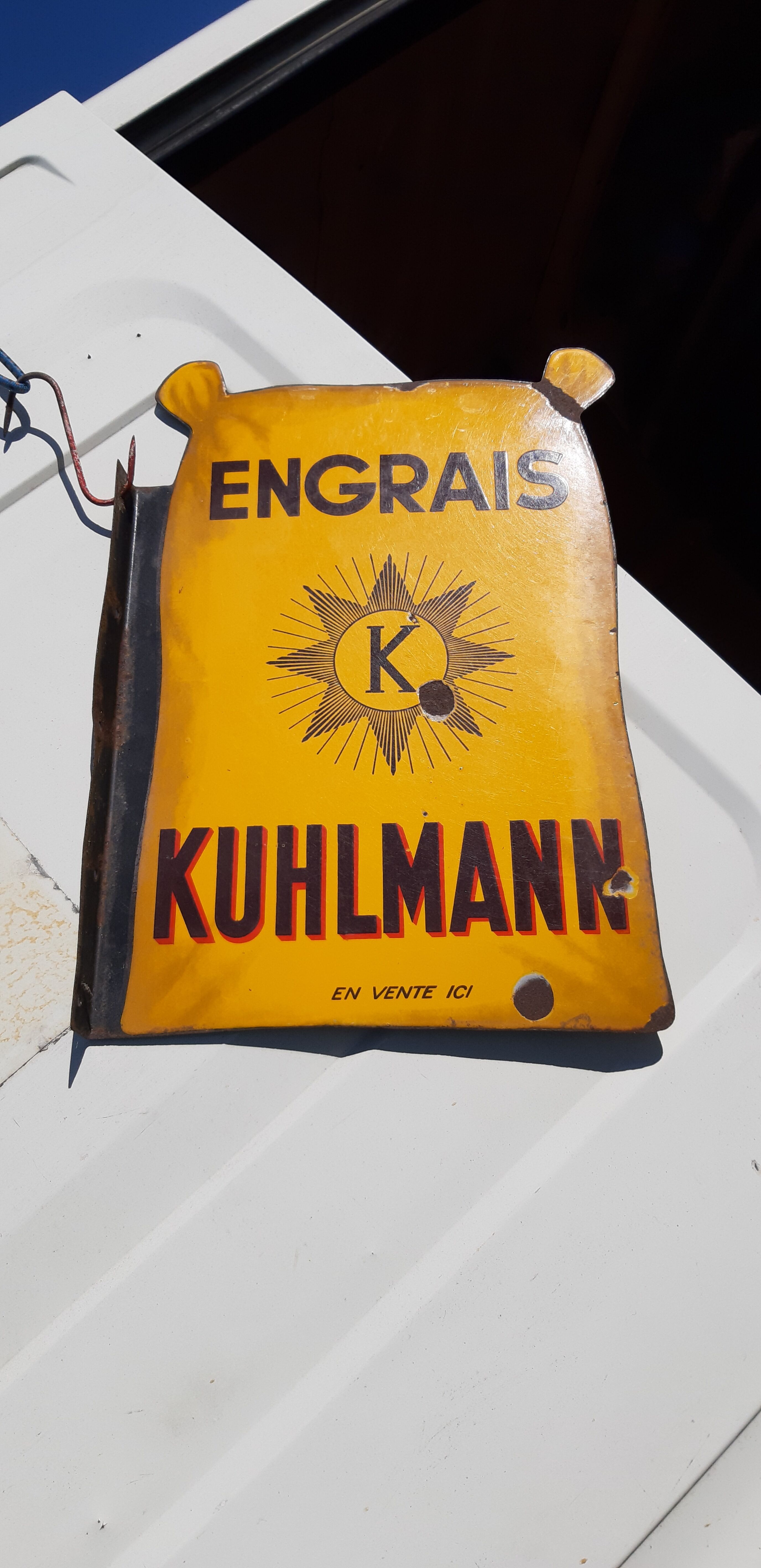 Enamelled plate Kuhlmann