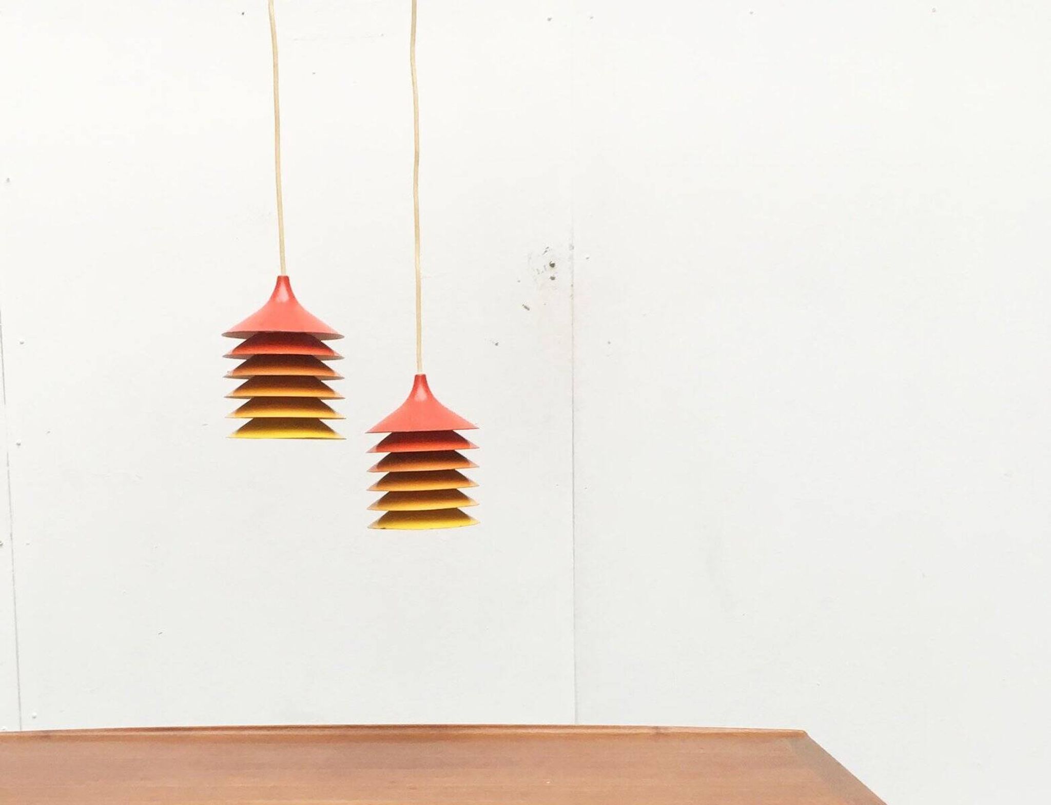 Vintage Duett pendant lamps by Bent Gantzel Boysen for Ikea, set of 2