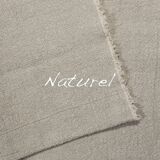 Long cushion in natural raw linen