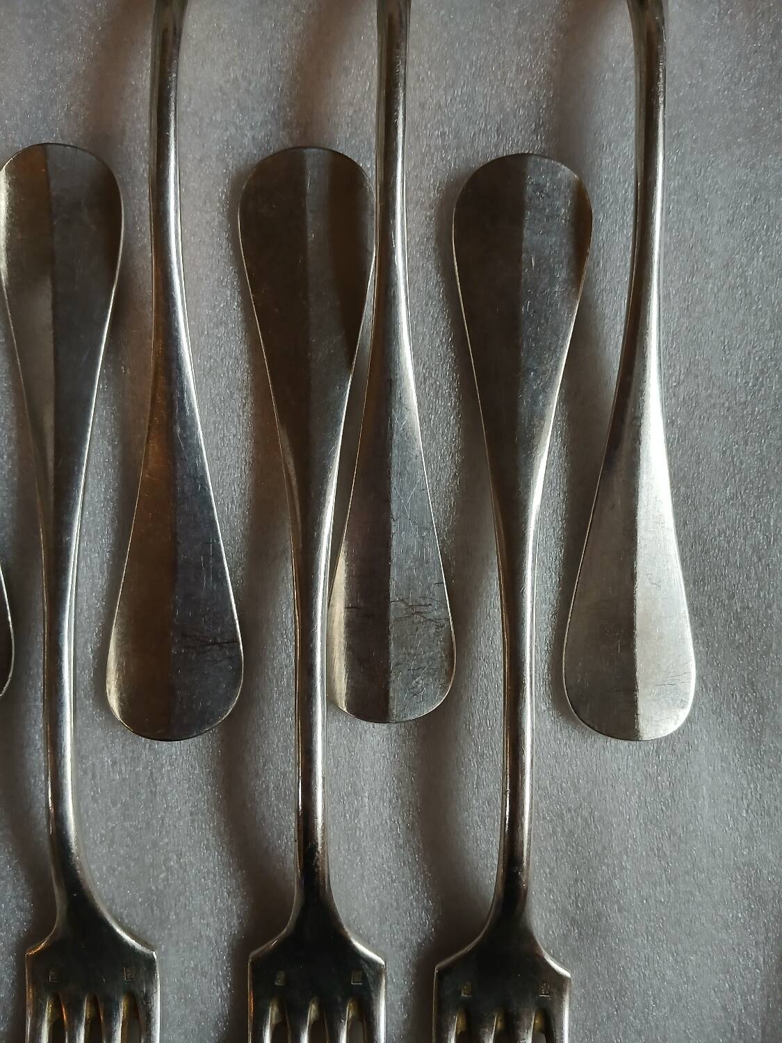 24 antique silver-plated cutlery sets