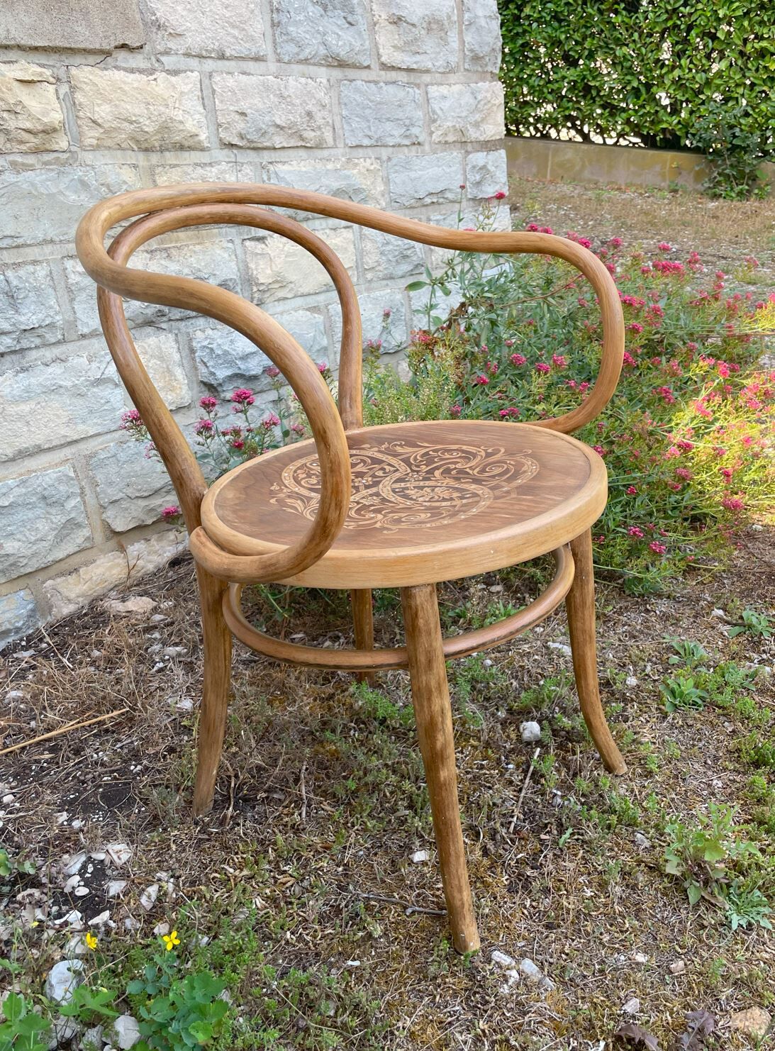 Jacob & Joseph Kohn curved wooden armchair 1940