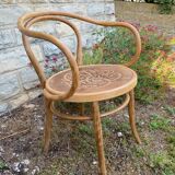 Jacob & Joseph Kohn curved wooden armchair 1940