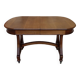 Dining room table by Maison Krieger, Art Nouveau, circa 1900, in solid oak