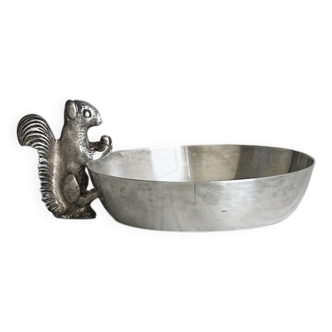 Small bowl in shiny silver metal