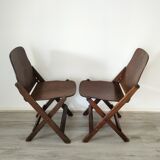 Folding chairs in US armed wood