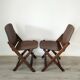 Chaises pliantes en bois US armée