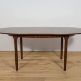 Mid-Century Oval Extendable Teak Dining Table from McIntosh, 1960s