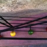 Vintage multicolored ball coat holder