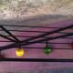 Portemanteau boules multicolores vintage