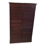 Double curtained file with keys