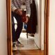 Miroir en rotin