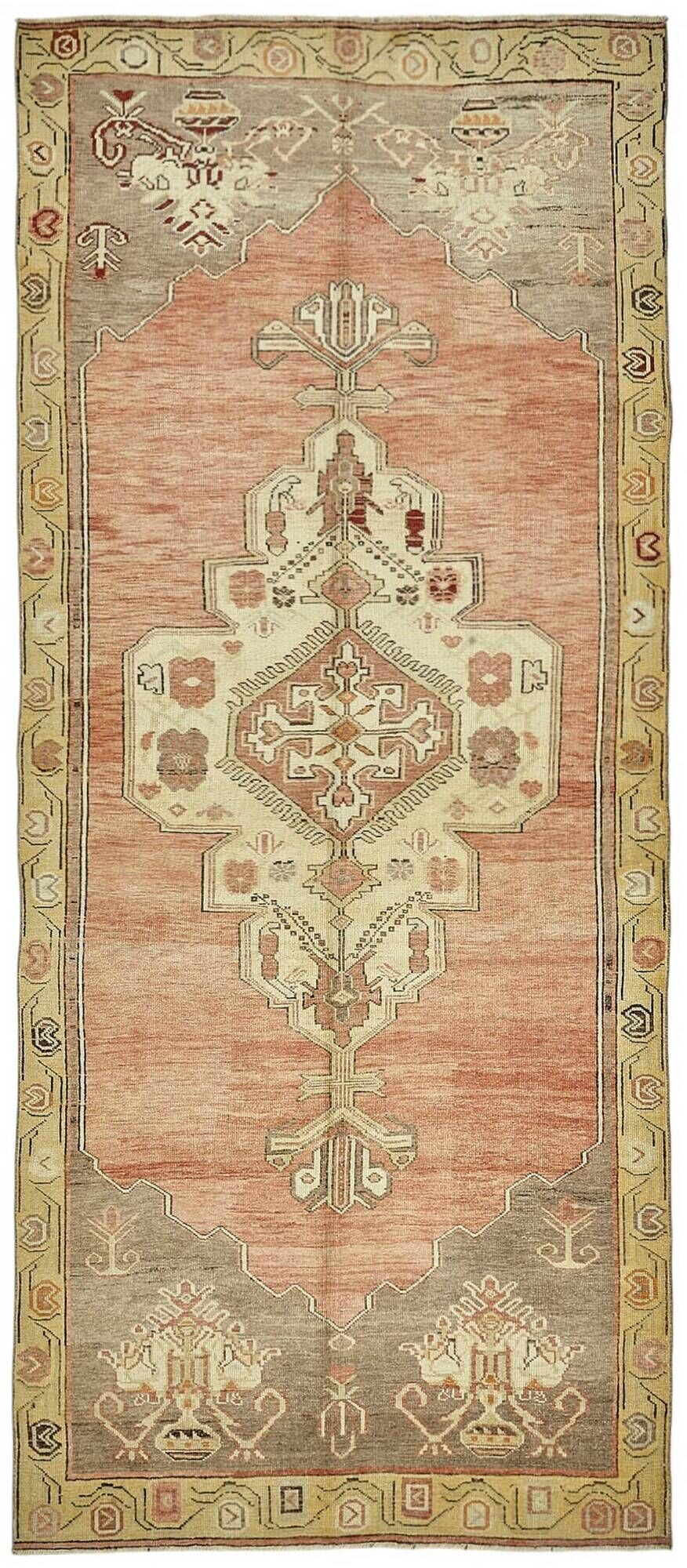 Turkish Vintage Anatolian Rug 150 cm x 338 cm
