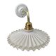 New electrified serrated opaline wall lamp