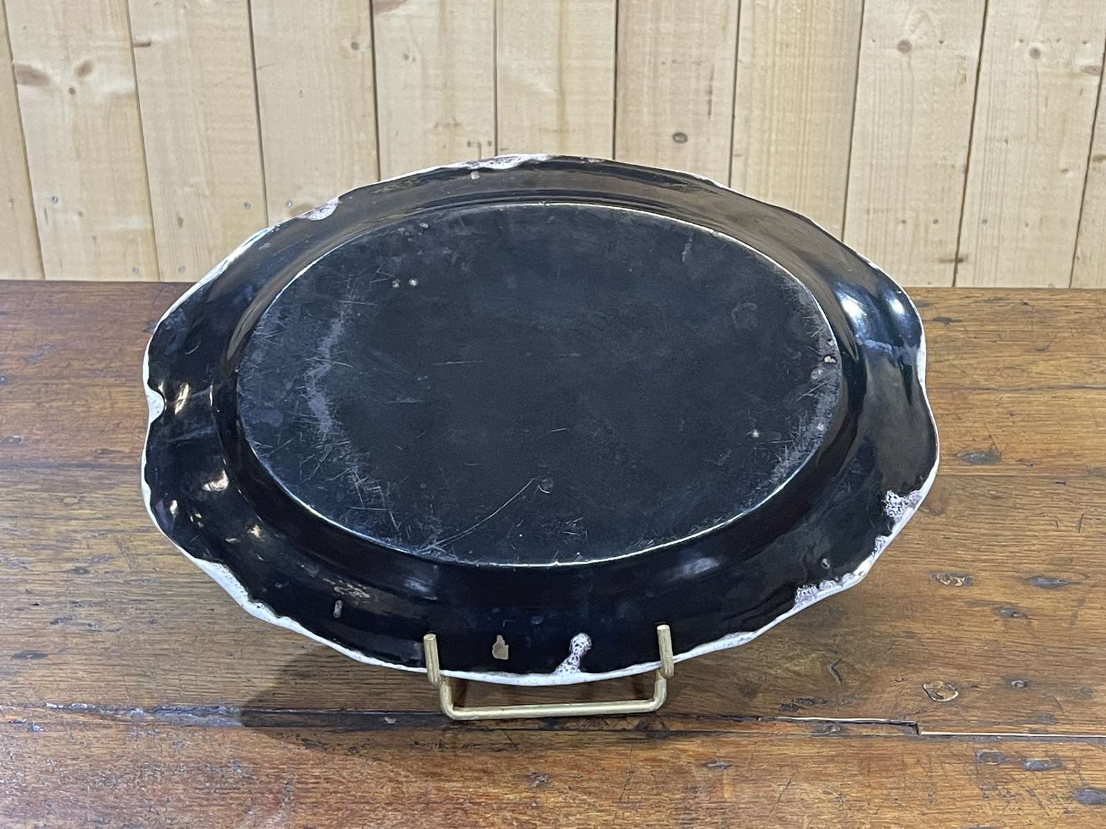 Nineteenth century earthenware dish "black ass"