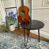 Black marble table
