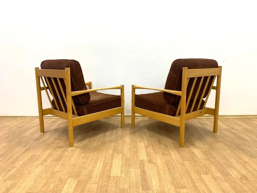 Pair of Armchairs, TON, 1970s, Czechoslovakia
