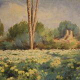 Paysage signé Armando Bezzi années 1920