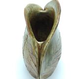 Fern vase in glazed stoneware by Chrislaine Bodin