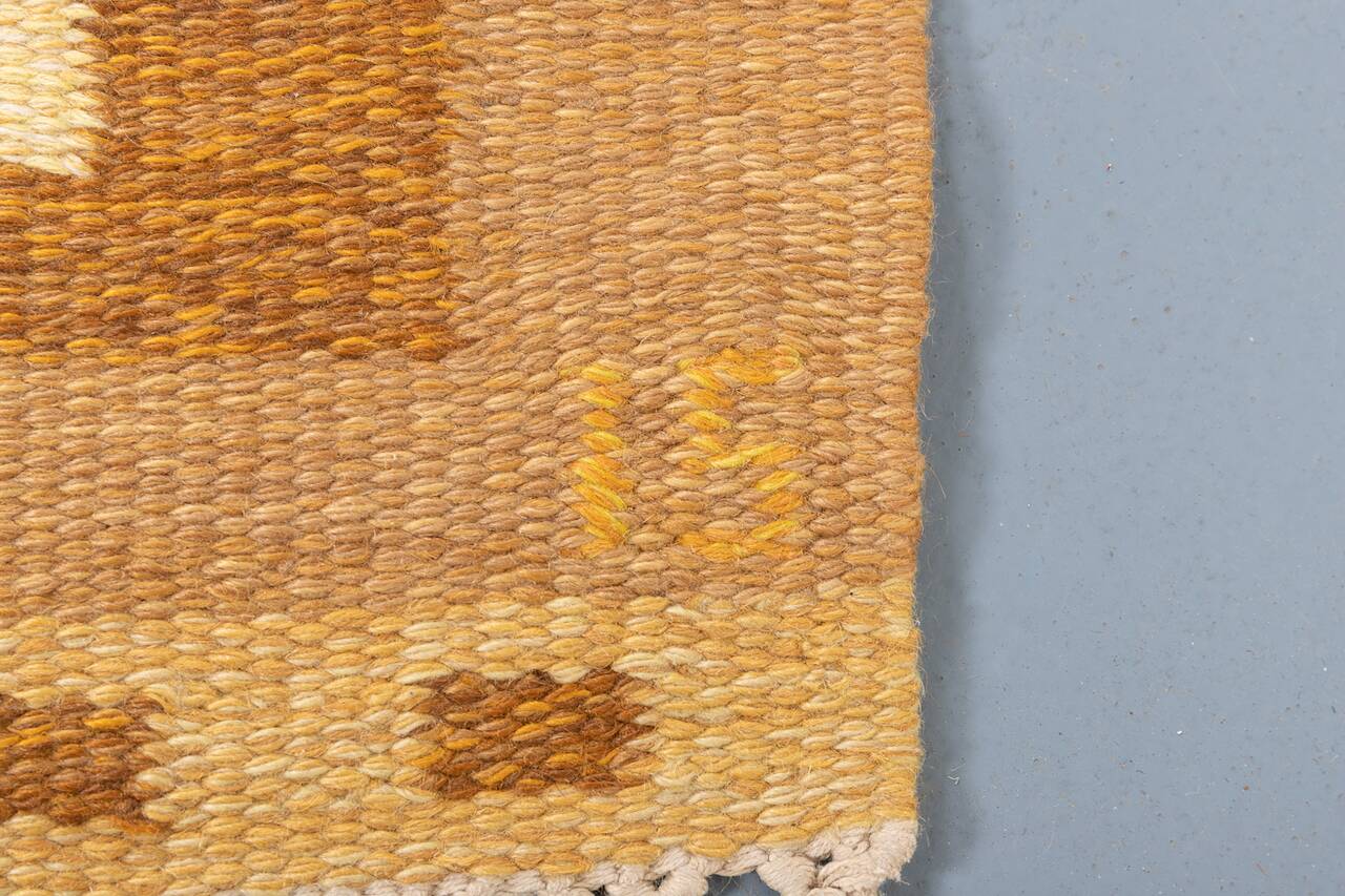 Vintage Doris Leslie Blau Collection Flat-Weave Rug by Ingegerd Silow, Sweden