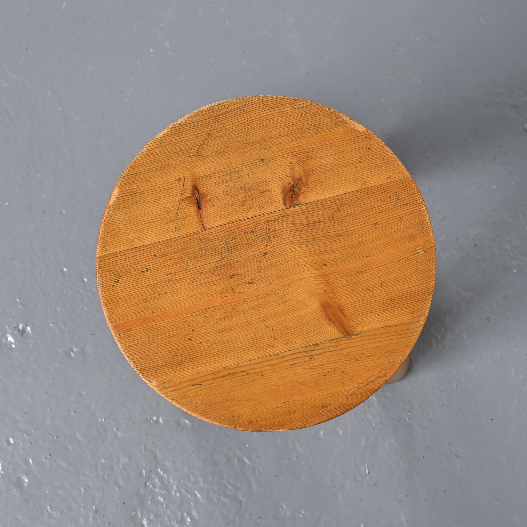 Stool by René Martin for a chalet in Méribel, circa 1965