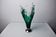 Sommerso vase by seguso in green murano glass, Italy, 1970
