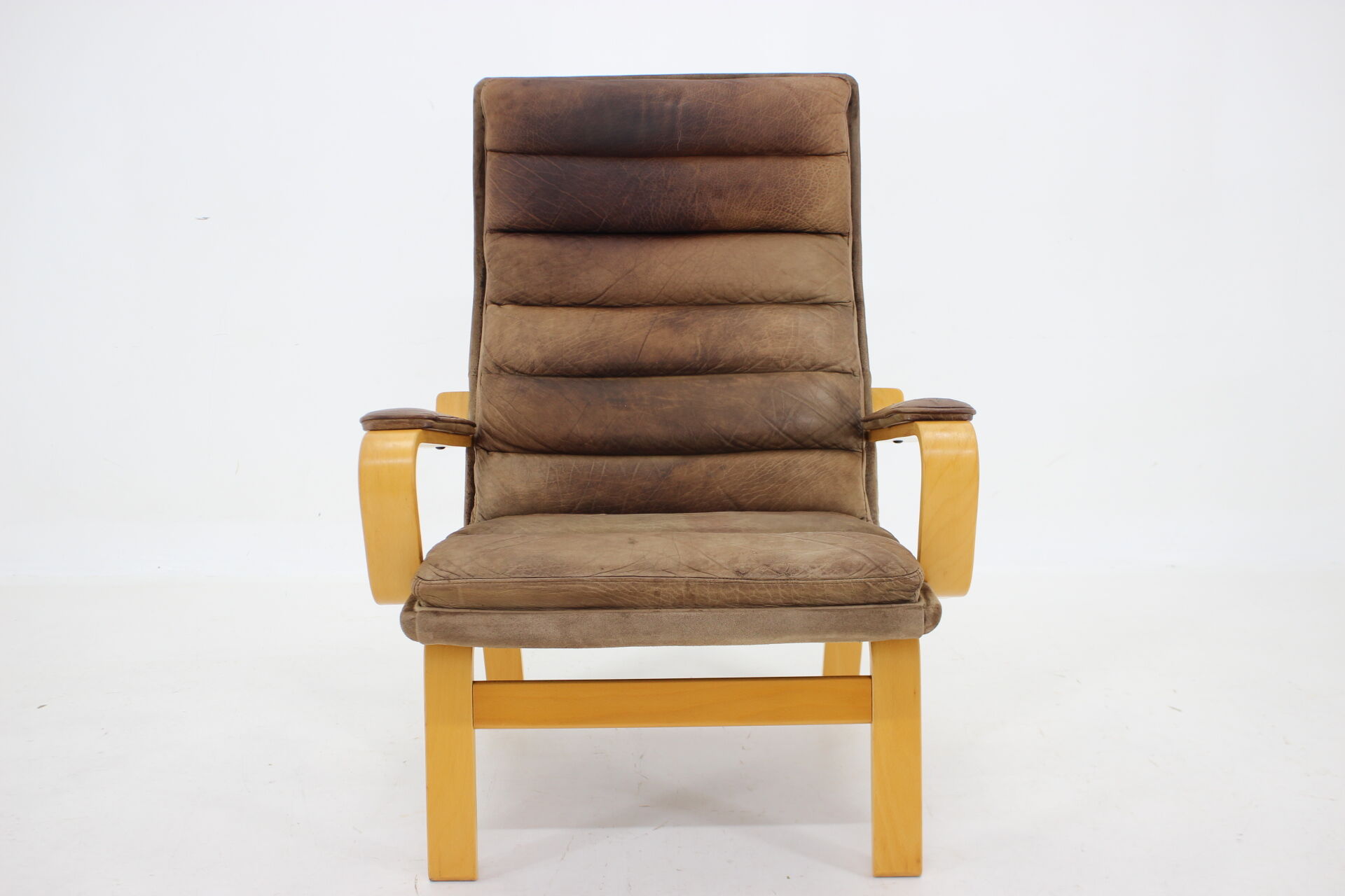 1970s Yngve Ekström "Contino" Leather Armachair,Sweden