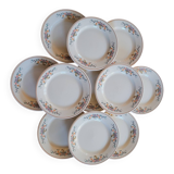 St Clément Félicie dessert plates 60's