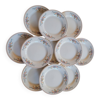 St Clément Félicie dessert plates 60's