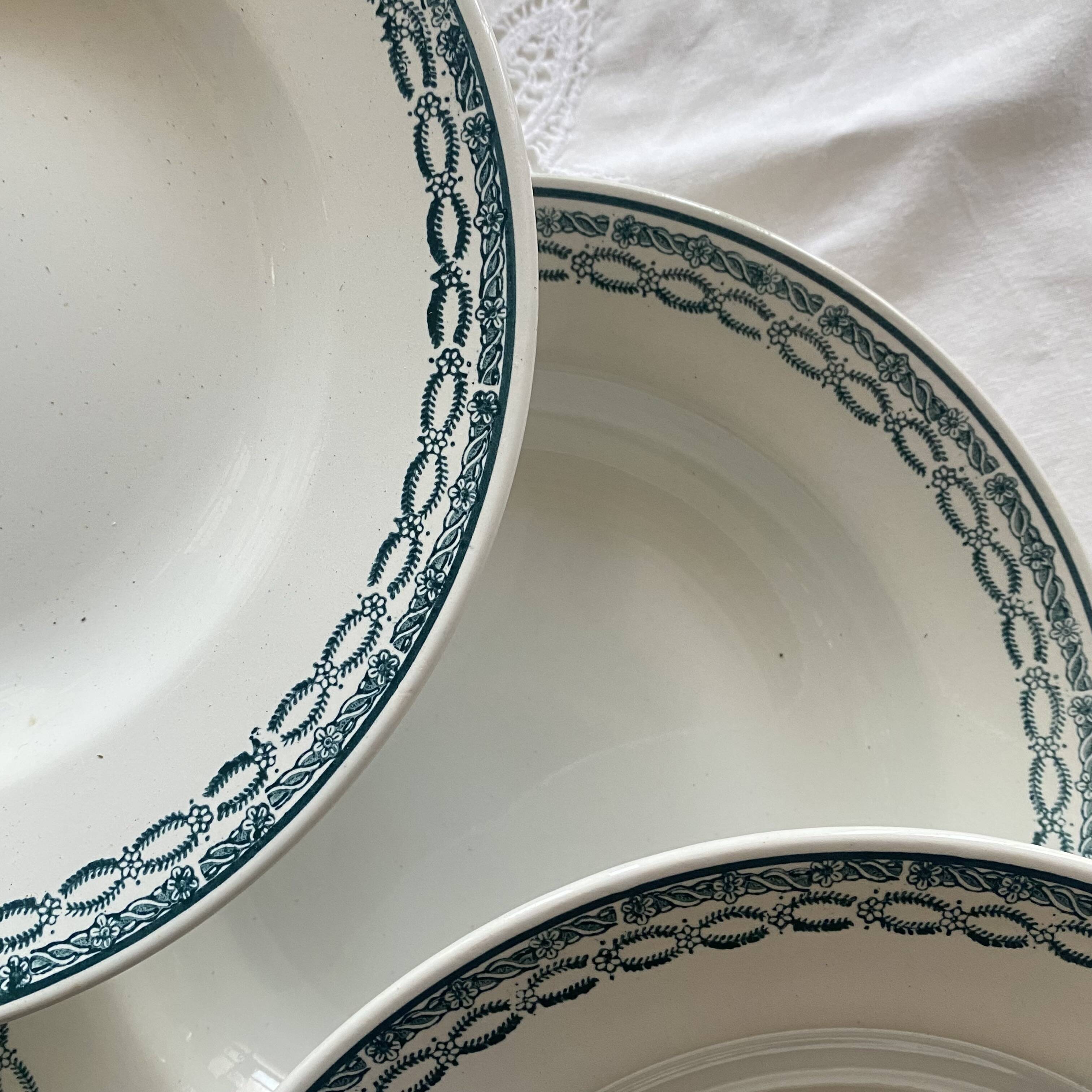 6 deep plates Saint Amand
